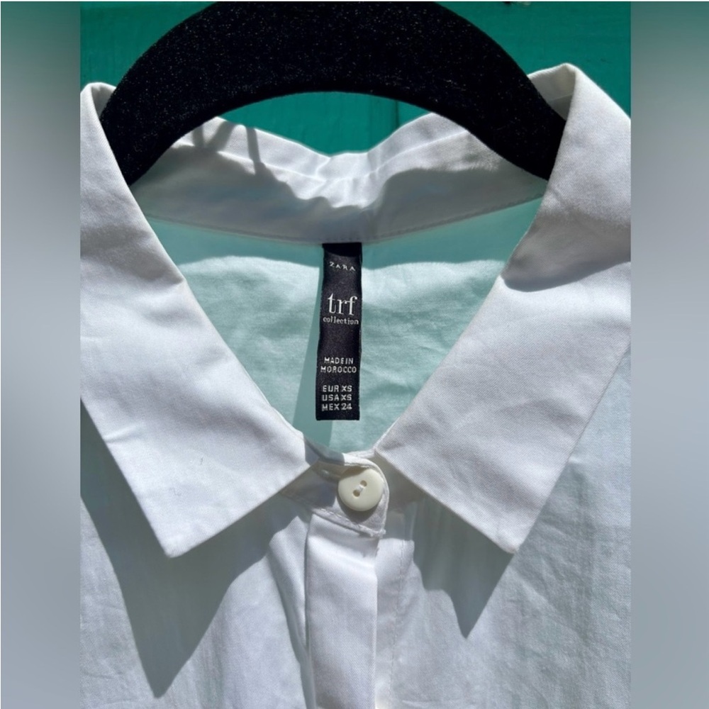 Zara Midi Shirt Dress in Snow White Women’s Size Small - Picture 5 of 11